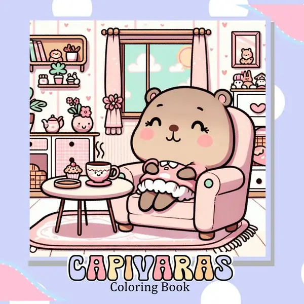 LIVRO DE COLORIR CAPIVARA